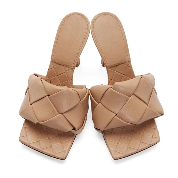 Woven Square Toe Mules - Picture 2 of 9